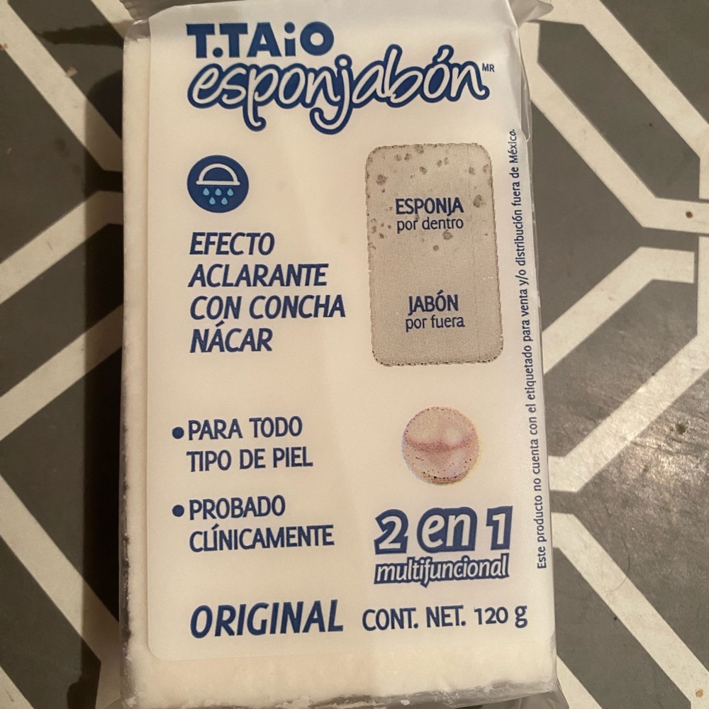 Face Mexican soap with sponge